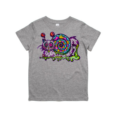 Snailopuss Kids Tshirt by Silent Goat Thumbnail