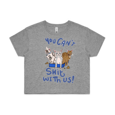 You Cant Sit With Us Cropped Tshirt Thumbnail